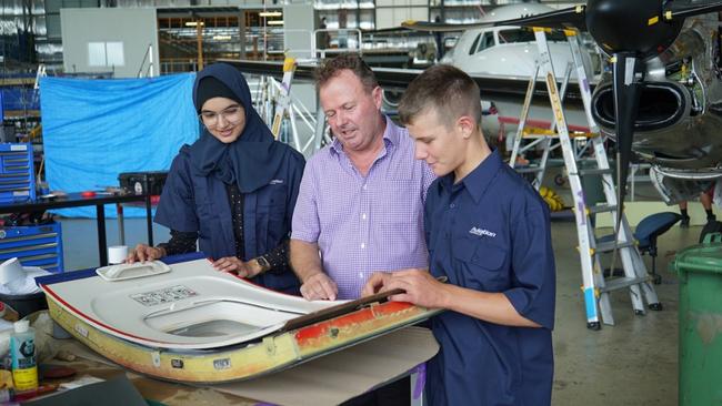 Cairns Airport has partnered with leading local stakeholders as part of an Australia-first cadetship aimed at recruiting Licenced Aircraft Maintenance Engineers (LAMEs). Photo: Supplied