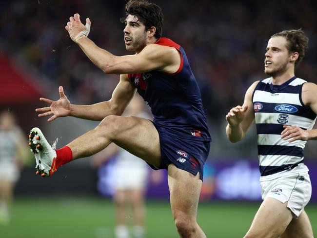 Christian Petracca has transformed himself from underachiever to one of the most dominant players in the game. Picture: Michael Klein