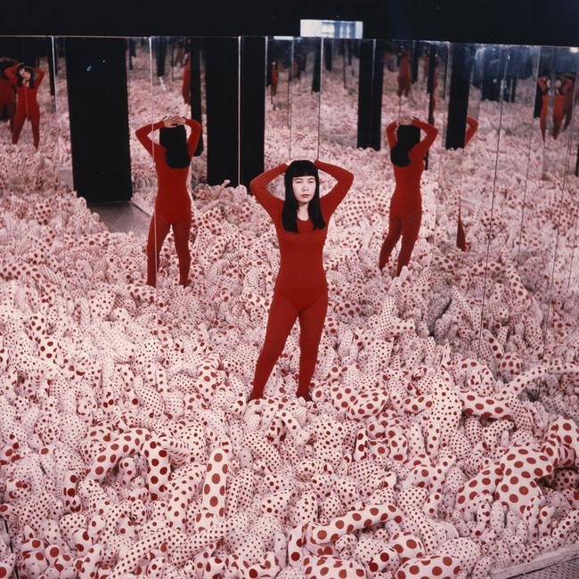 Kusama made her first infinity room in 1965