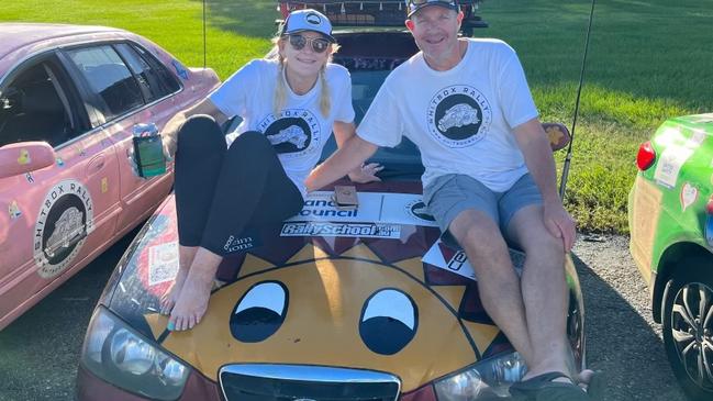 Jenny Beavis and Mal Stewart are taking part in the 2023 Shitbox Rally from Newcastle to Townsville - starting on May 13th. Supplied.