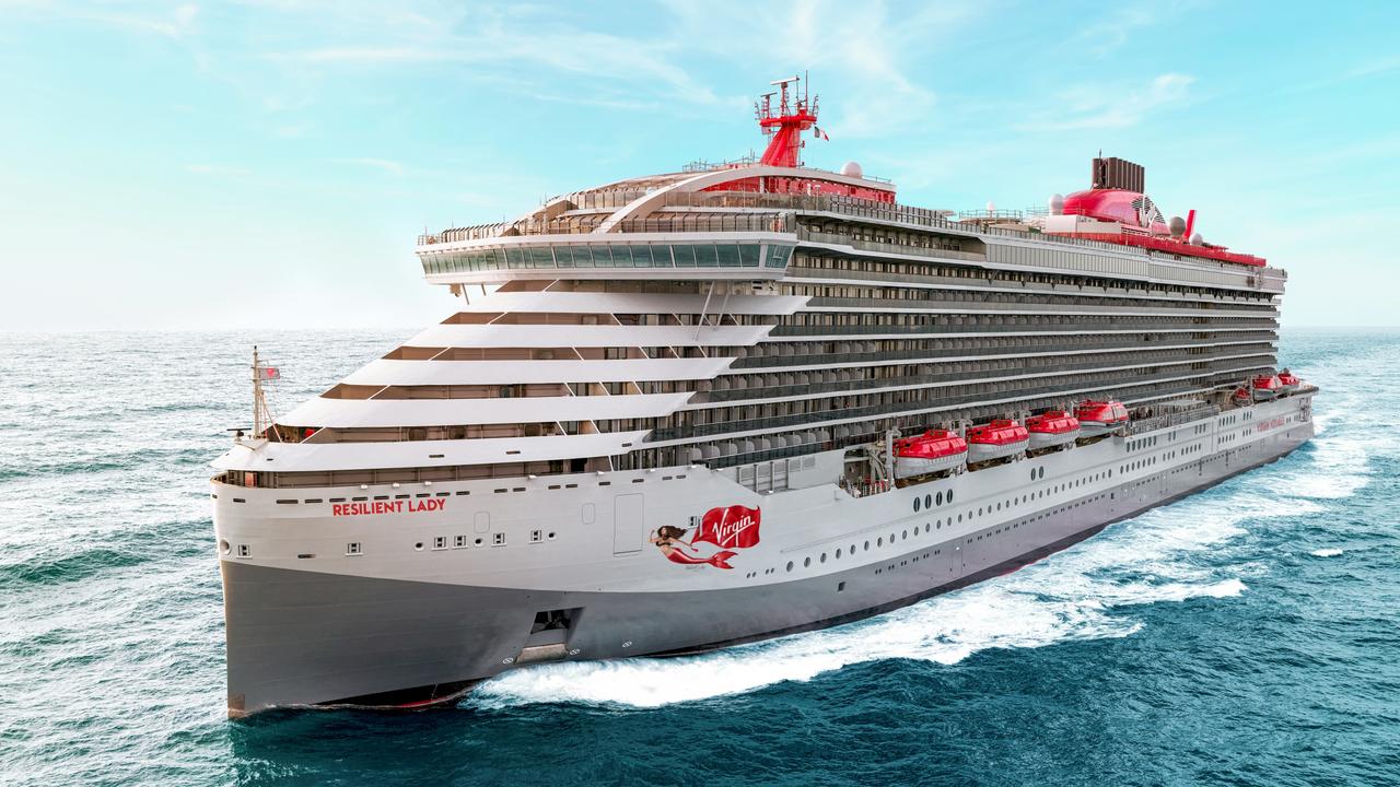 Virgin Voyages’ Resilient Lady will come to Australia for the first time this year, and has now been confirmed to return the following season as well. Picture: Virgin Voyages