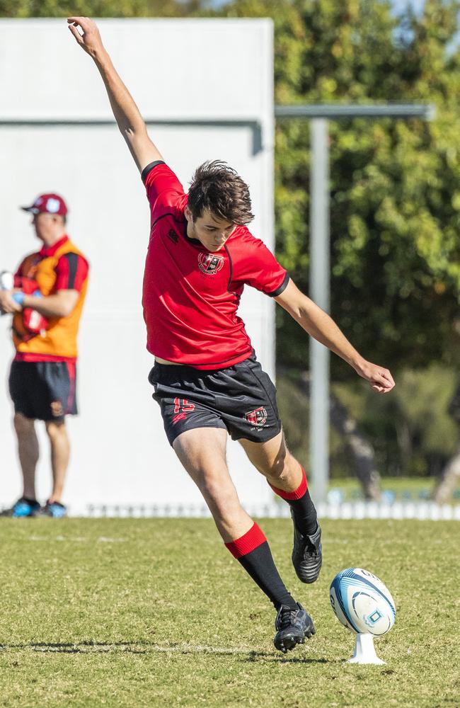 Nick Dunstan in the GPS 1st XV Rugby game between Brisbane Grammar and Gregory Terrace at Northgate, Saturday, July 30, 2022 – Picture: Richard Walker