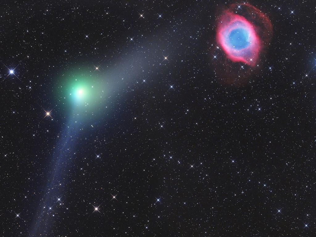 Insight Astronomy Photographer of the Year 2017- Special Prize: Robotic Scope: Gerald Rhemann (Austria) with Encounter of Comet and Planetary Nebula (Winner)