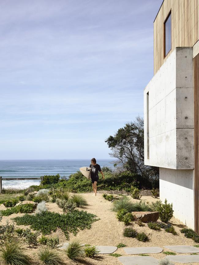 The house is on the cusp of the beach. Picture: Derek Swalwell.