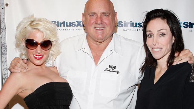 NEW YORK, NY - NOVEMBER 16: (L_R) Cami Parker, Dennis Hof, and Heidi Fleiss visit SiriusXM Studio on November 16, 2011 in New York City. (Photo by Cindy Ord/Getty Images)