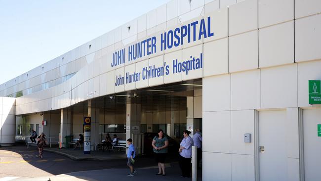 The 21-year-old woman was rushed to John Hunter Hospital for treatment. File picture: Peter Lorimer.