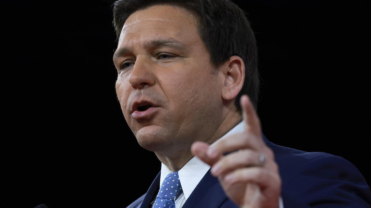 Florida Governor Ron DeSantis is being touted as a potential US president. Picture: Joe Raedle/Getty Images/AFP