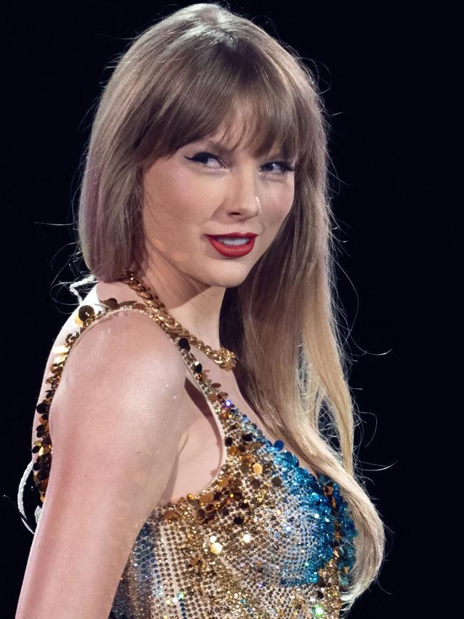 Taylor Swift on the first night of her Eras Tour at Arlington, Texas, in March. Picture: Suzanne Cordeiro/AFP