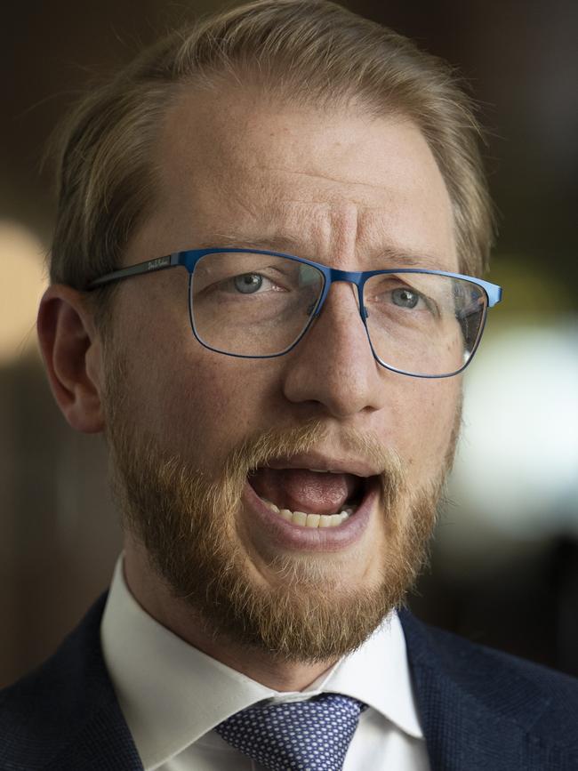 Opposition home affairs spokesman James Paterson. Picture: NewsWire/Martin Ollman