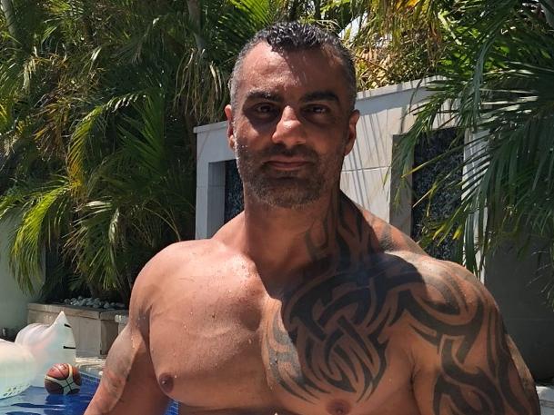 Mick Hawi shirtless - Supplied image to Danielle Gusmaroli