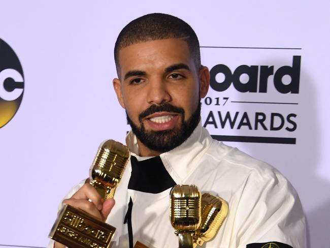 Drake wins all of the Billboard awards but only a few of the Grammys. Picture: AFP/MARK RALSTON