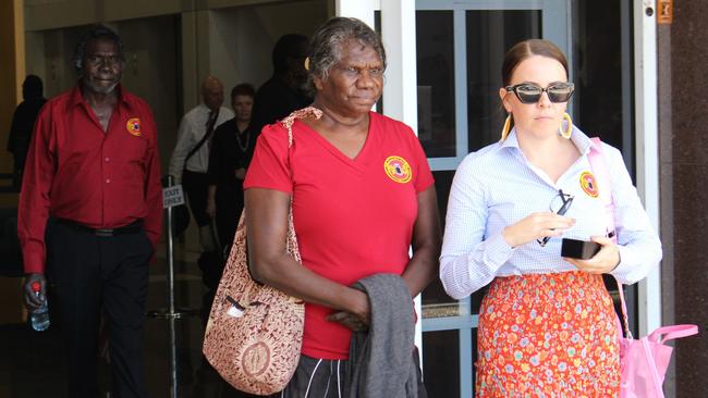 Sister-in-law of the late Gumatj leader Yunupingu, who brought the case, and 2024 Australian of the Year Yalmay Yunupingu. Picture: Jason Walls