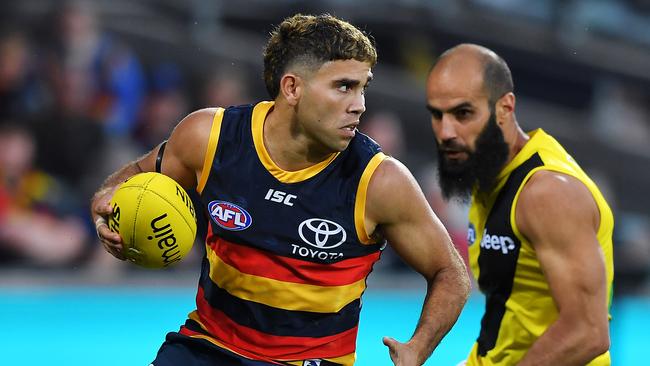 Tyson Stengle has been stood down by the Crows after finding himself in hot water for the third time this year. Picture: Mark Brake/Getty Images