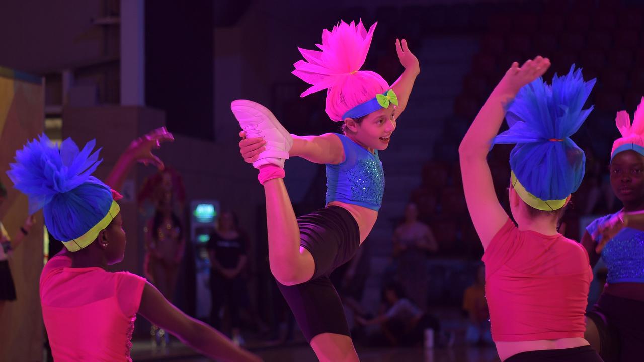 Rix Kix Arts dancers pull out the moves at the Festival of Us celebrations on Australia Day 2023. Picture: (A)manda Parkinson