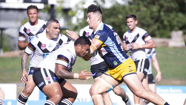 Jamayne Taunoa-Brown in the Intrust Cuper Cup. Photo: AAP Image/Renae Droop