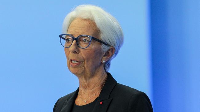 The head of the European Central Bank Christine Lagarde. Picture: AFP