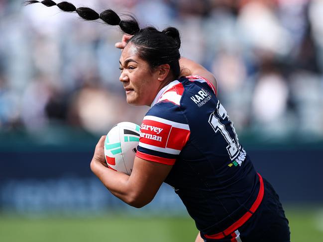 Roosters player Eliza Lopamaua won't play again this season unless the club makes the grand final. Picture: NRL Photos