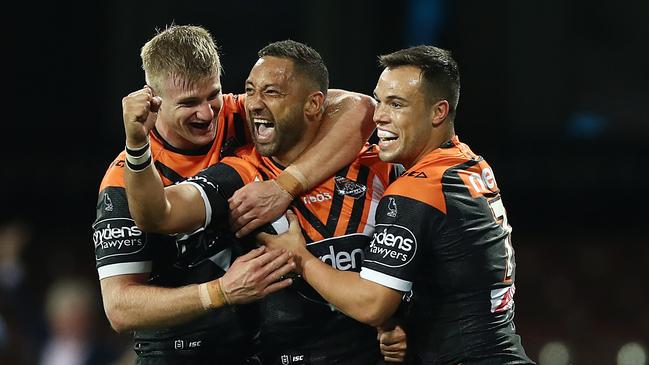 Benji Marshall starred for the Tigers. Picture: Mark Metcalfe