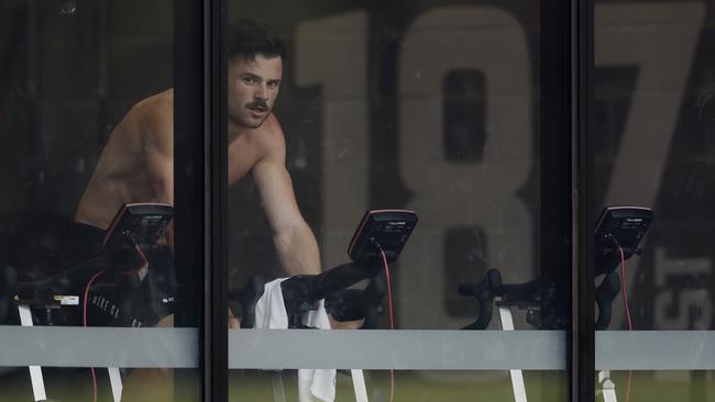 Sinclair has endured a restricted pre-season as he manages a calf issue and won’t play either practice match for St Kilda. Picture: Michael Klein