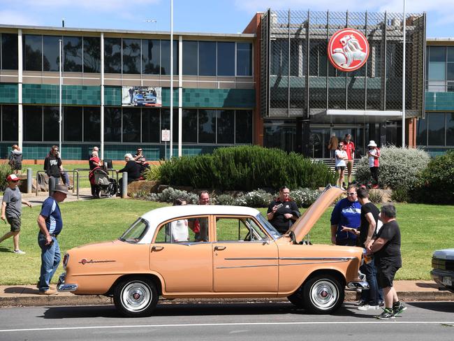 Thousands of fans paid tribute to Holden when the Elizabeth factory closed in 2017. Picture: Tricia Watkinson