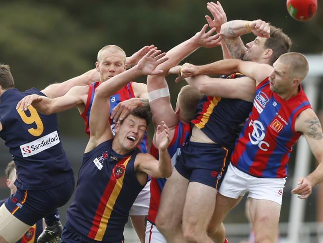 Southern league football: Caulfield v Springvale Districts. Picture: Valeriu Campan