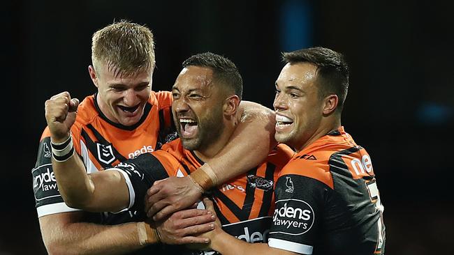 Benji Marshall has extended his career at the Tigers for another season. Picture: Mark Metcalfe