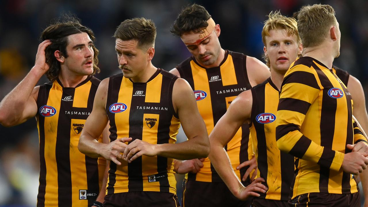 AFL Round 4 Geelong v Hawthorn: Jeremy Cameron umpire collision; Mark ...