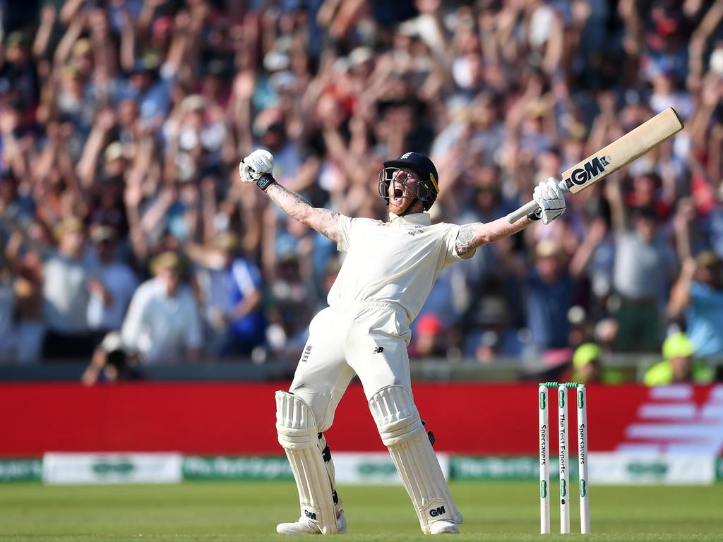 The image of Ben Stokes that Australian or English cricket fans won’t be forgetting anytime soon. Picture: Gareth Copley/Getty Images