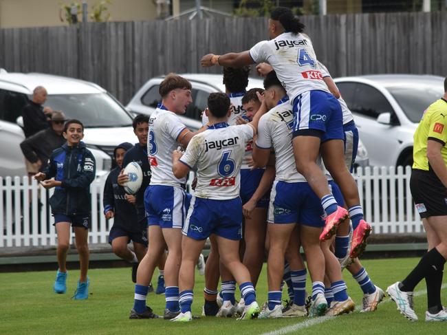 Canterbury became the first team to defeat the Roosters in SG Ball in 2024. Picture: Sean Teuma