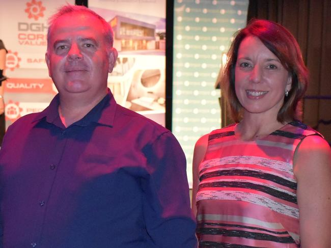 Mackay Councillor Justin Englert and Councillor Belinda Hassan at the Mayor's Charity Ball launch earlier this year. Picture: Melanie Whiting