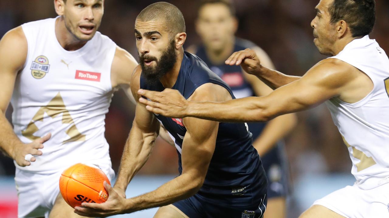 Adam Saad provided run for the Vics. Picture: AFL Photos/Getty Images