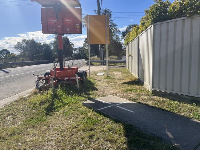 The Ave at Voyager Point footpath stops before a bridge.