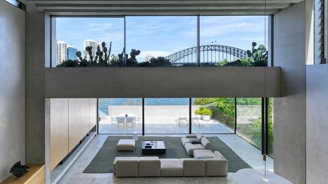 Open living room, Lavender Bay House by Tobias Partners, Lavender Bay, NSW. Photo: WISH/Justin Alexander