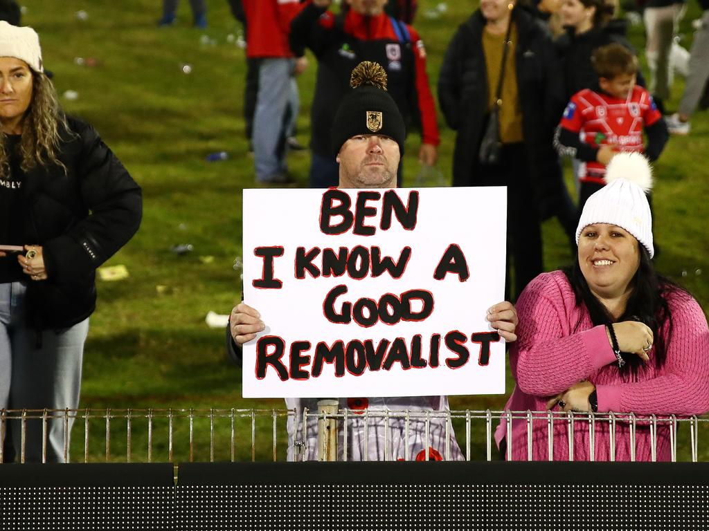 Ben Hunt copped plenty from Dragons fans. Picture: NRL Images