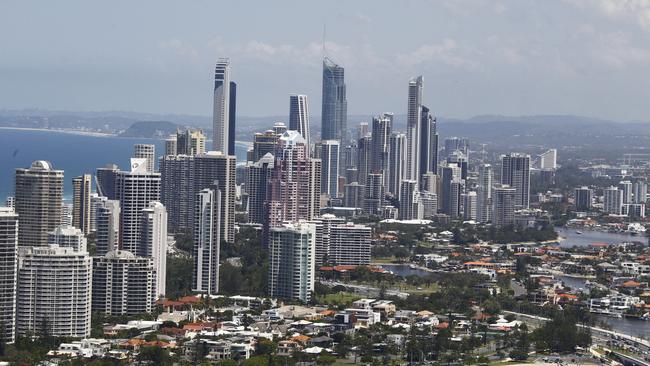 Highrises along the Gold Coast. Photo: Kit Wise