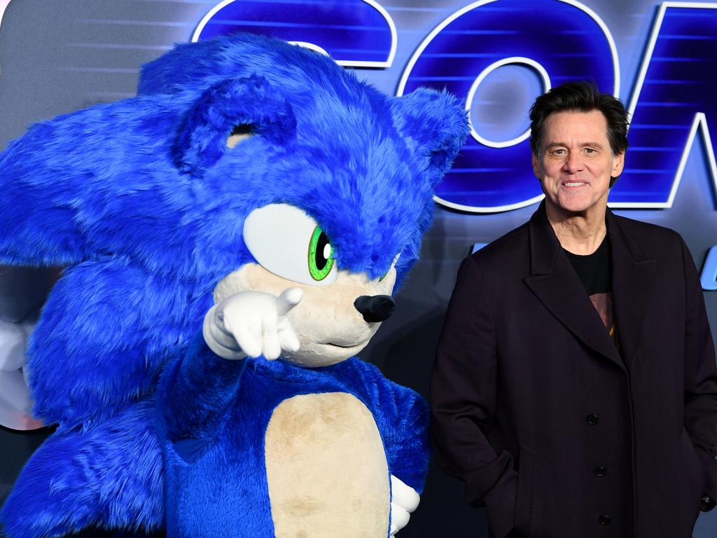 Jim Carrey attends the Sonic The Hedgehog 3 UK Premiere in London. Picture: Joe Maher/Getty Images