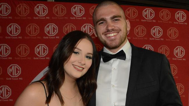 Kendall McMillan and Joshua Hunter at MG Gold Coast Charity Gala, Southport. (c) Regina King