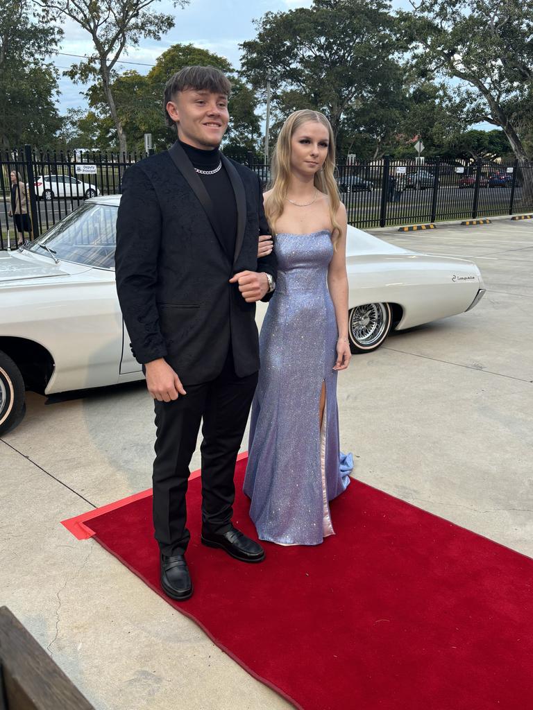 Students arrive at Maryborough State High School's formal.