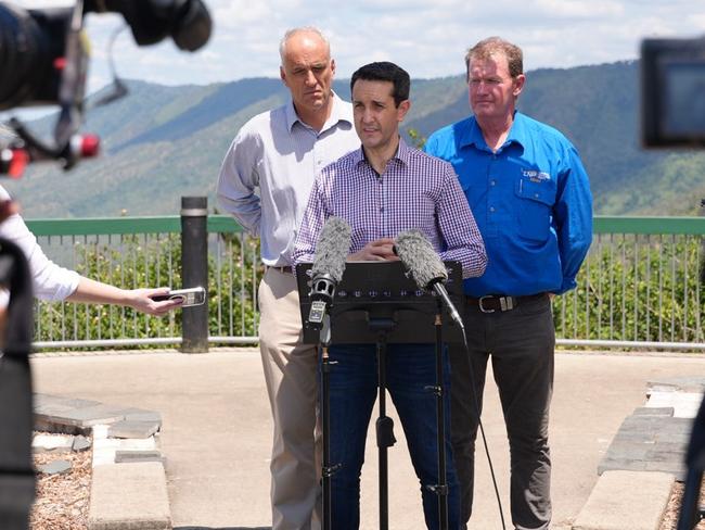 Premier David Crisafulli in Mackay on Sunday