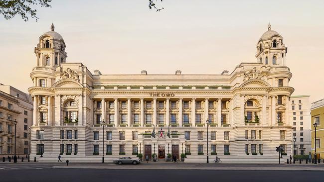 Uber-luxe hotels, including Raffles London at the OWO, have made the £1000-a-night room the norm. Picture: Supplied.