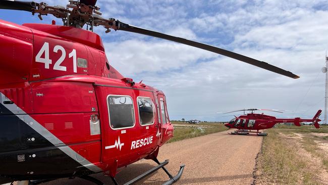 Nautilus Aviation has been assisting residents of the gulf country as they operate evacuation and supply flights via four helicopters. Image: Supplied