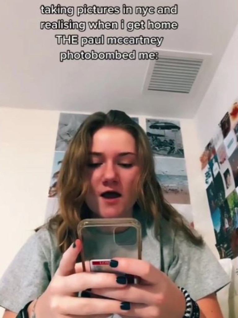Mae Archie shared her reaction to the photo on TikTok.