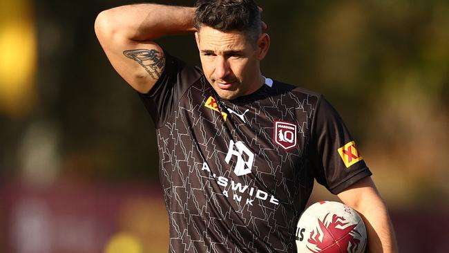 Coach Billy Slater has refuted claims that the game was slow when NSW had the ball. Picture: Chris Hyde/Getty Images