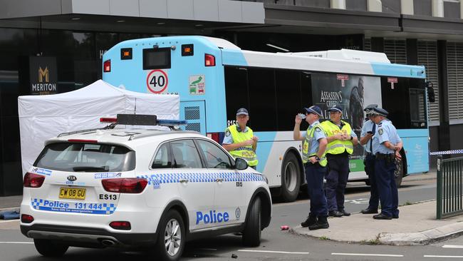 The scene in Bondi. Picture: Richard Dobson