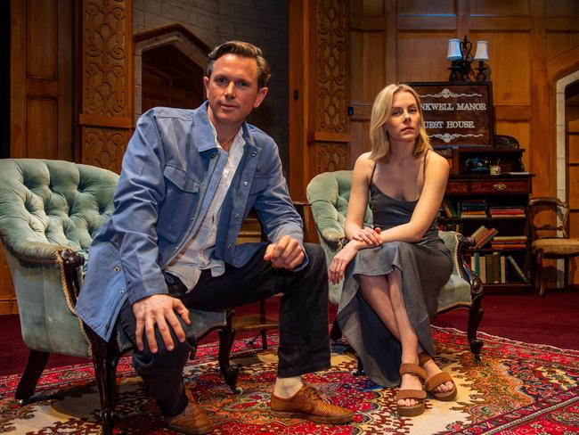 Hannah Fredericksen and Alex Rathgeber play Mollie and Gile Ralston in Agatha Christie's The Mousetrap. Picture: Pema Tamang Pakhrin