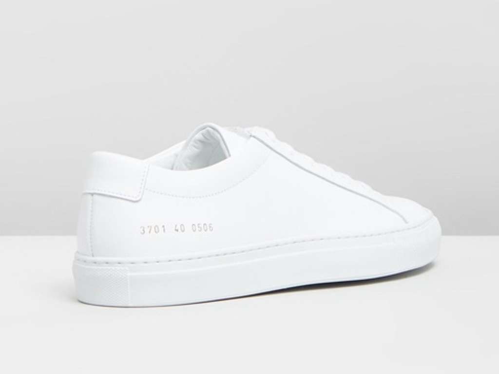 A chic white sneaker looks good in summer and in winter.