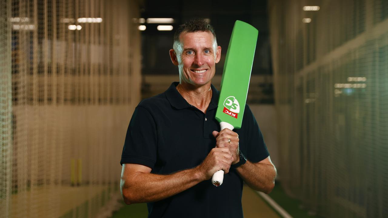 KFC SuperCoach ambassador Mike Hussey is backing Aaron Hardie for big things. Picture: Richard Dobson