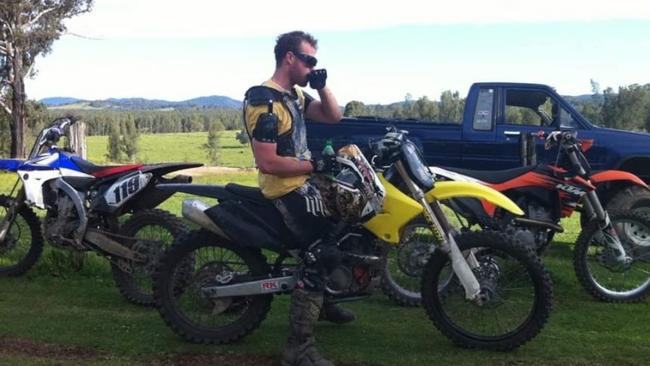 Nathan Lehane enjoyed riding dirtbikes in his hometown of Forster, NSW. Picture: supplied