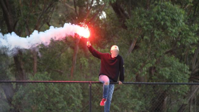 A flare was set off at Knox Regional Sports Park on Sunday, March 25.