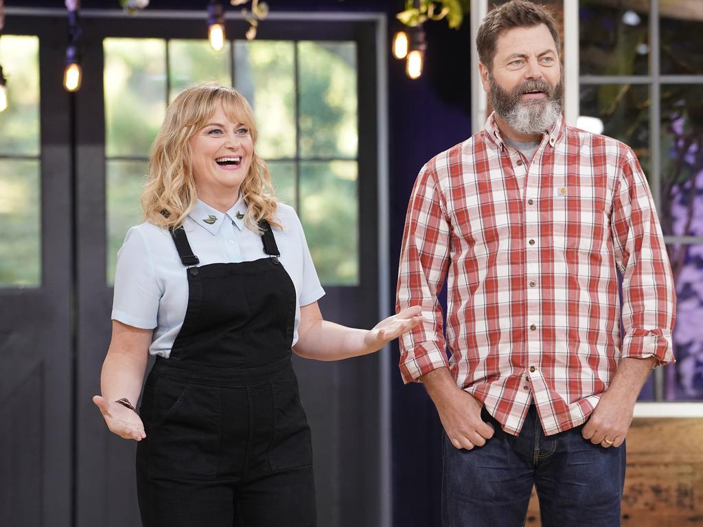 Amy Poehler and Nick Offerman host the TV series Making It, broadcast on Foxtel.